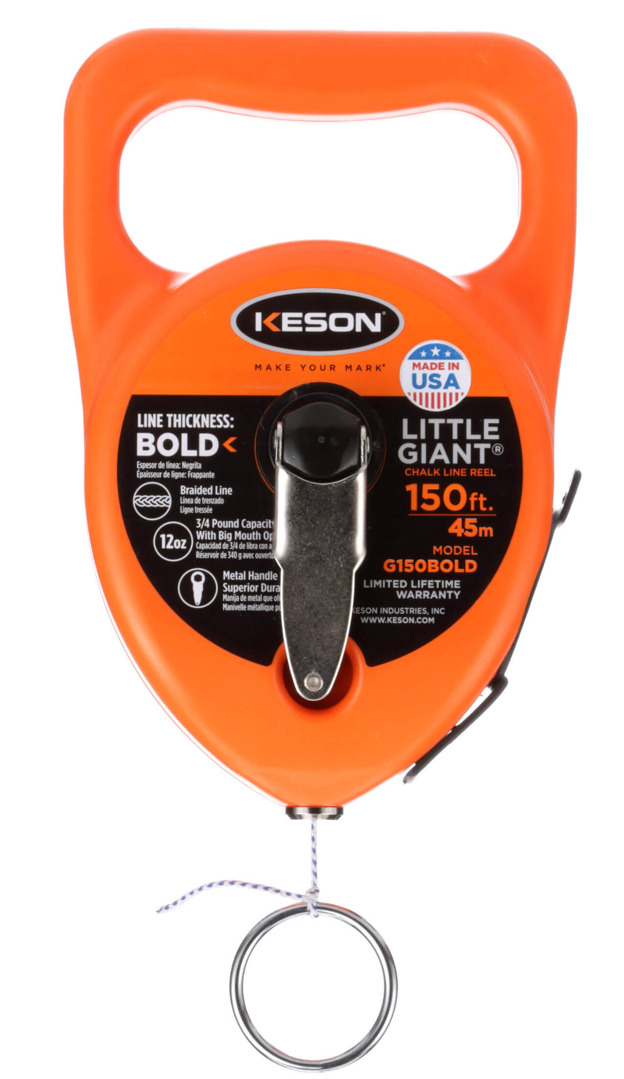 Keson Bold Chalk Line Reel Keson Bold Chalk Line Reel
