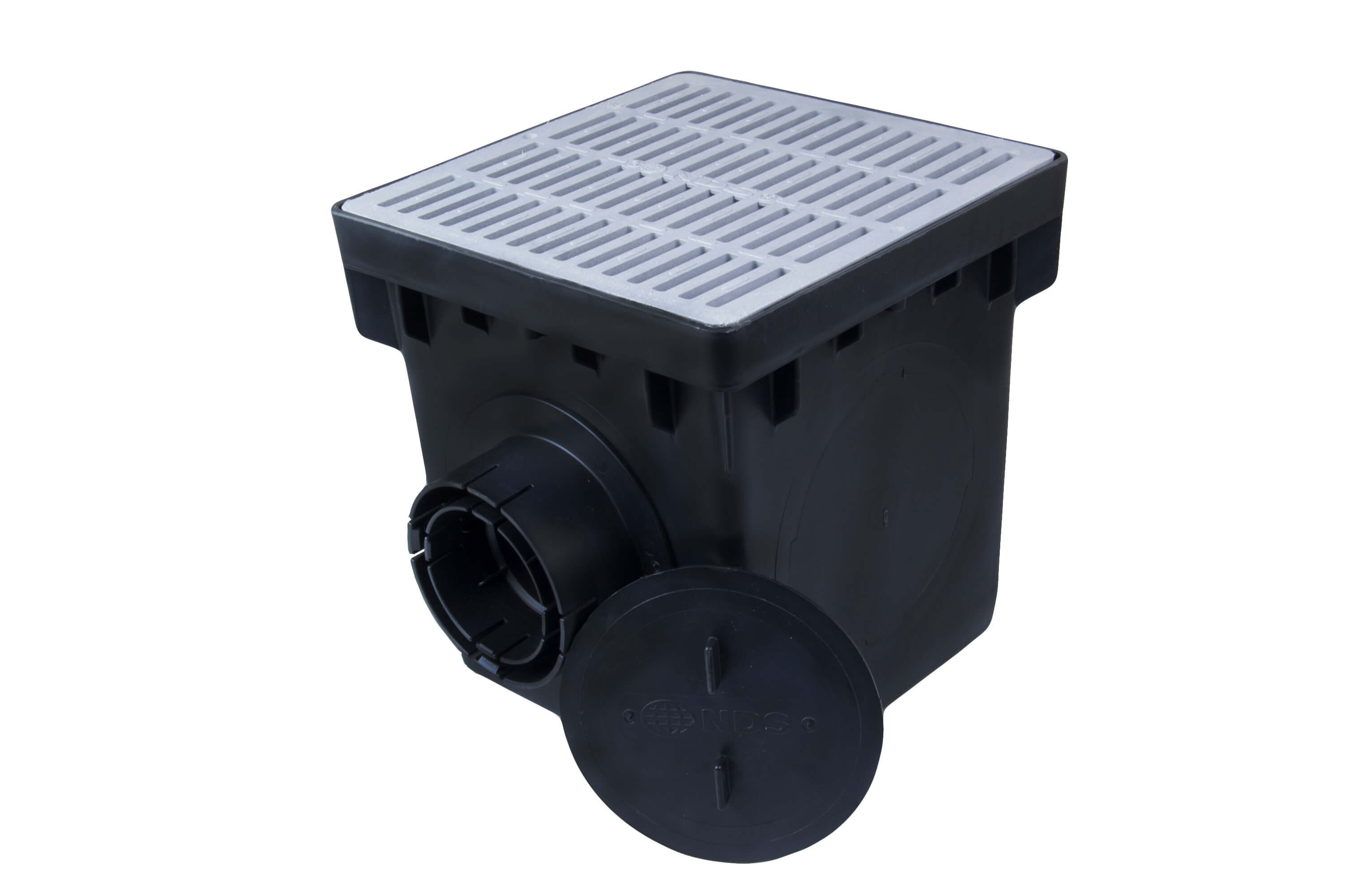 NDS Four-Hole Catch Basin Kit with Gray Grate  NDS Four-Hole Catch Basin Kit with Gray Grate